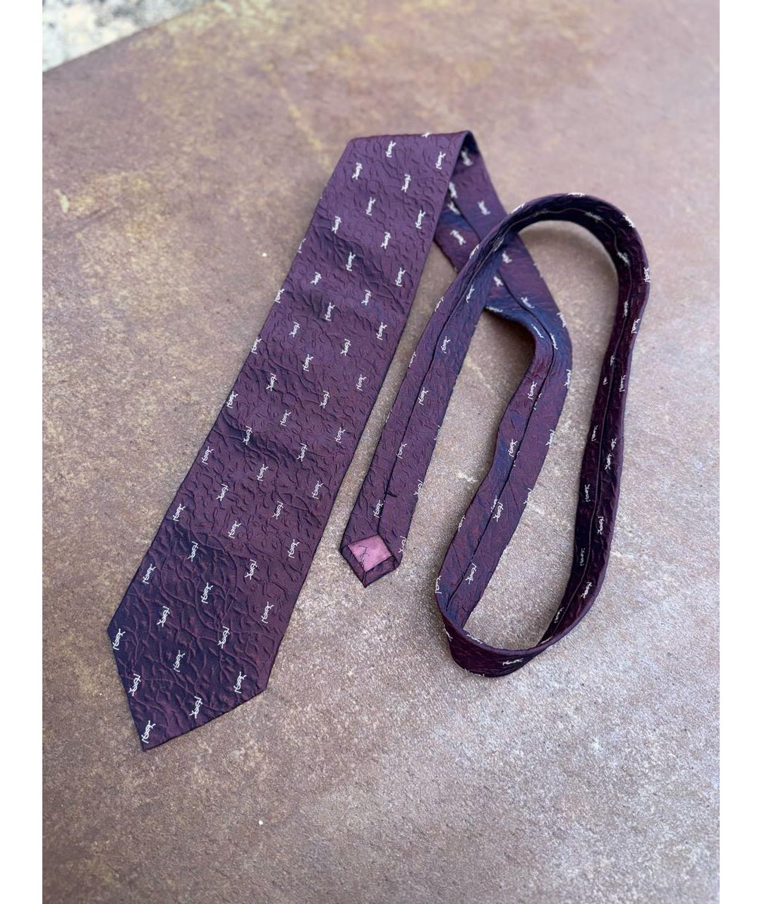 SAINT LAURENT Фиолетовый галстук, фото 2