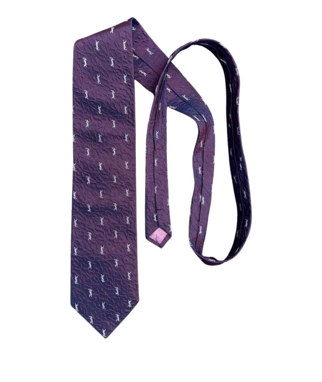 SAINT LAURENT Фиолетовый галстук, фото 1