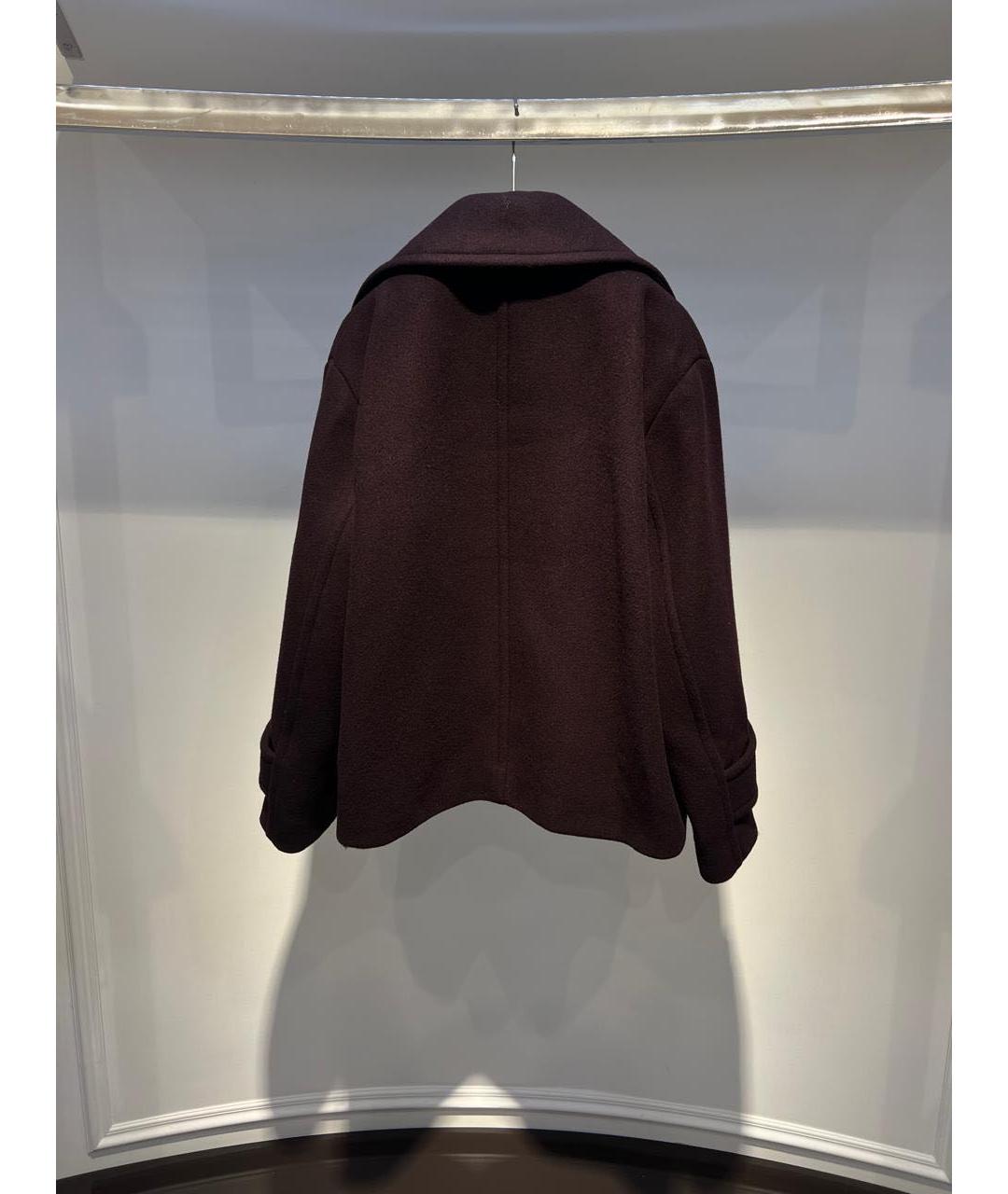 CHLOE Бордовое шерстяное пальто, фото 3