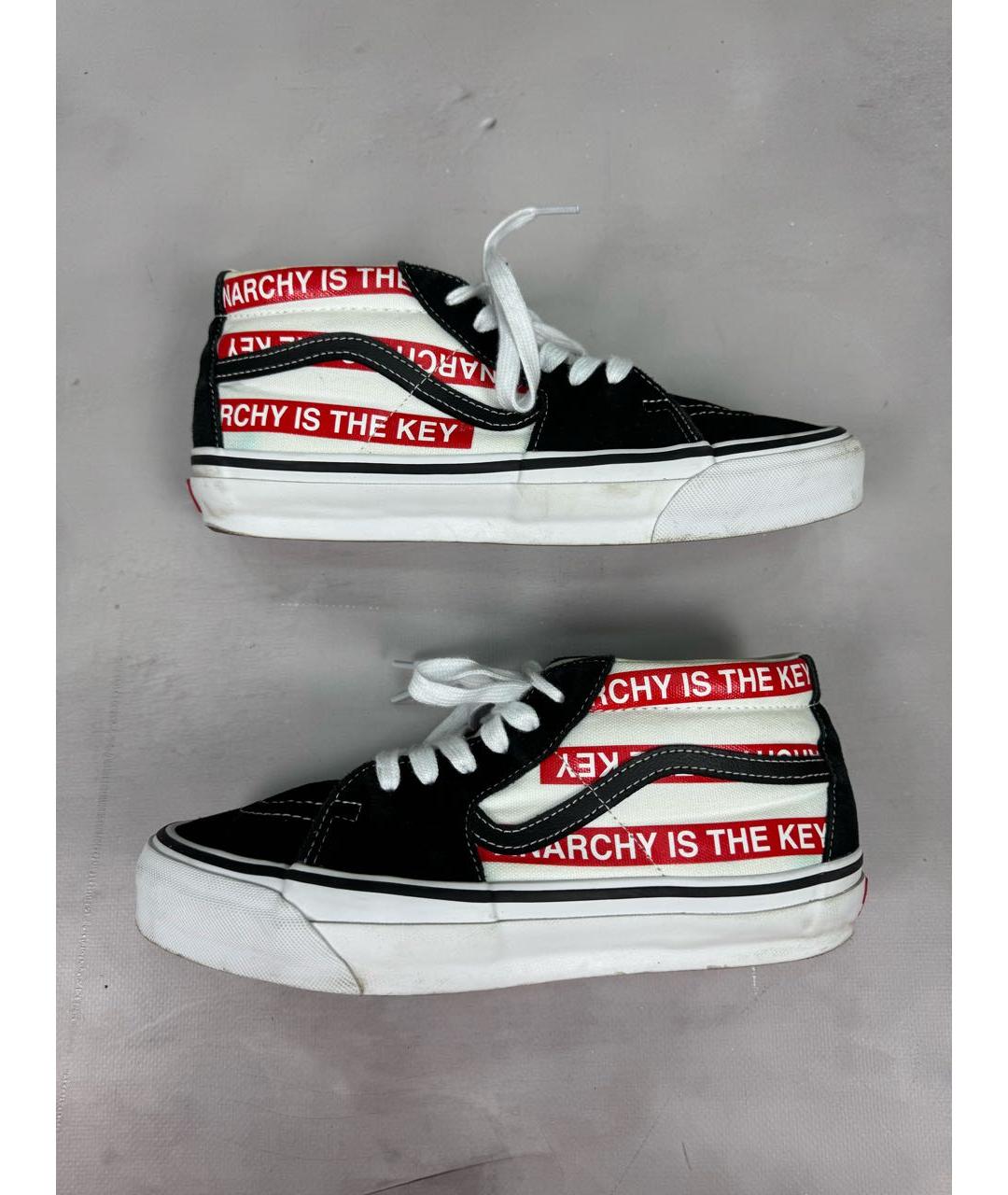 UNDERCOVER Черные замшевые высокие кроссовки / кеды, фото 9