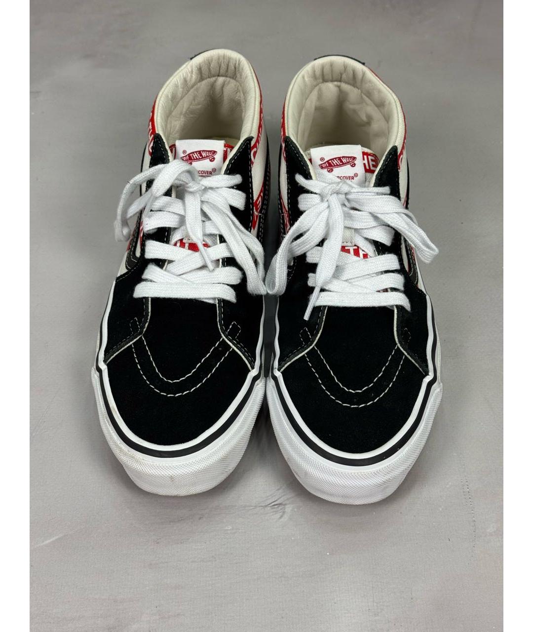 UNDERCOVER Черные замшевые высокие кроссовки / кеды, фото 3