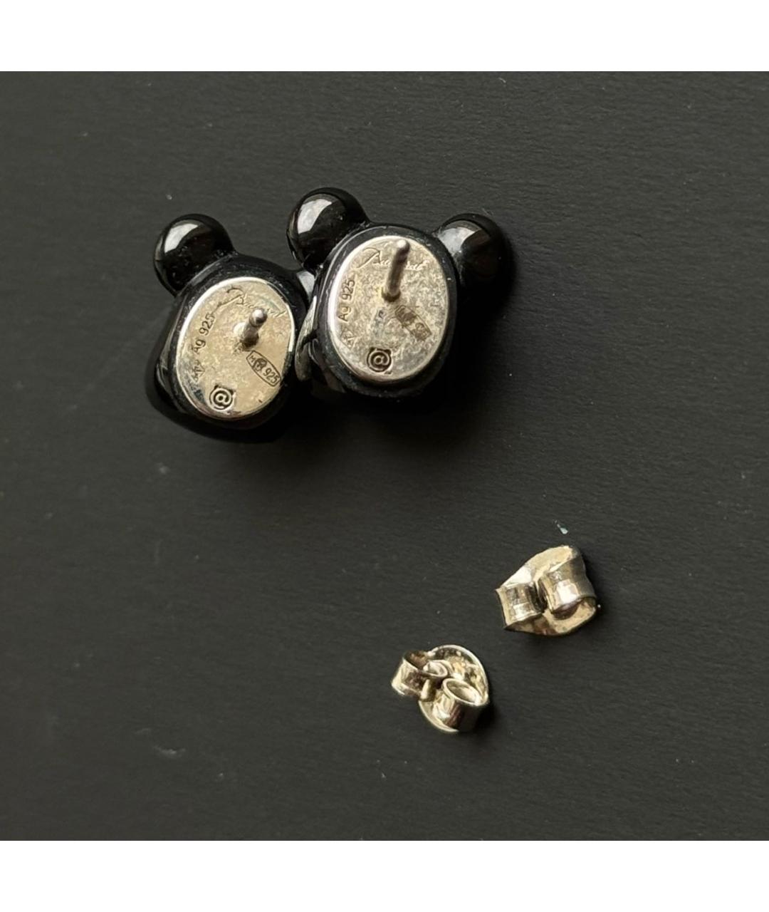 BACCARAT Черные стеклянные серьги, фото 3