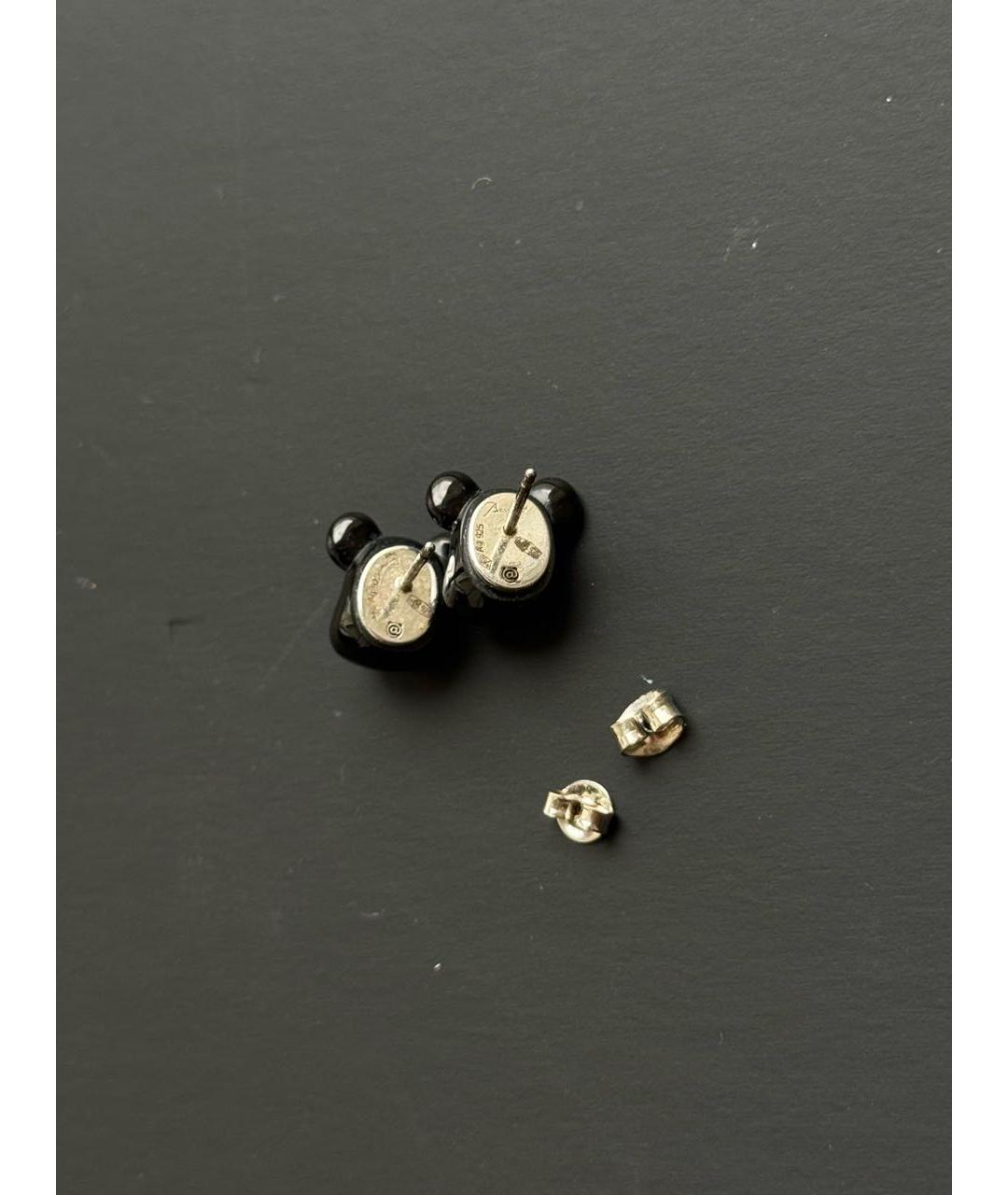 BACCARAT Черные стеклянные серьги, фото 2