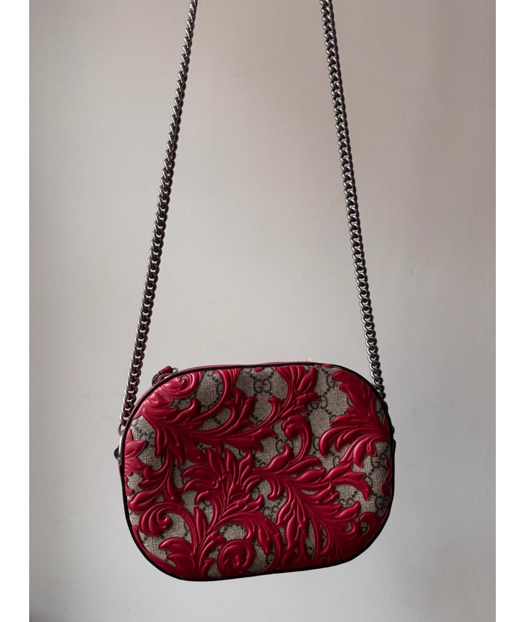 GUCCI Красная сумка через плечо, фото 5