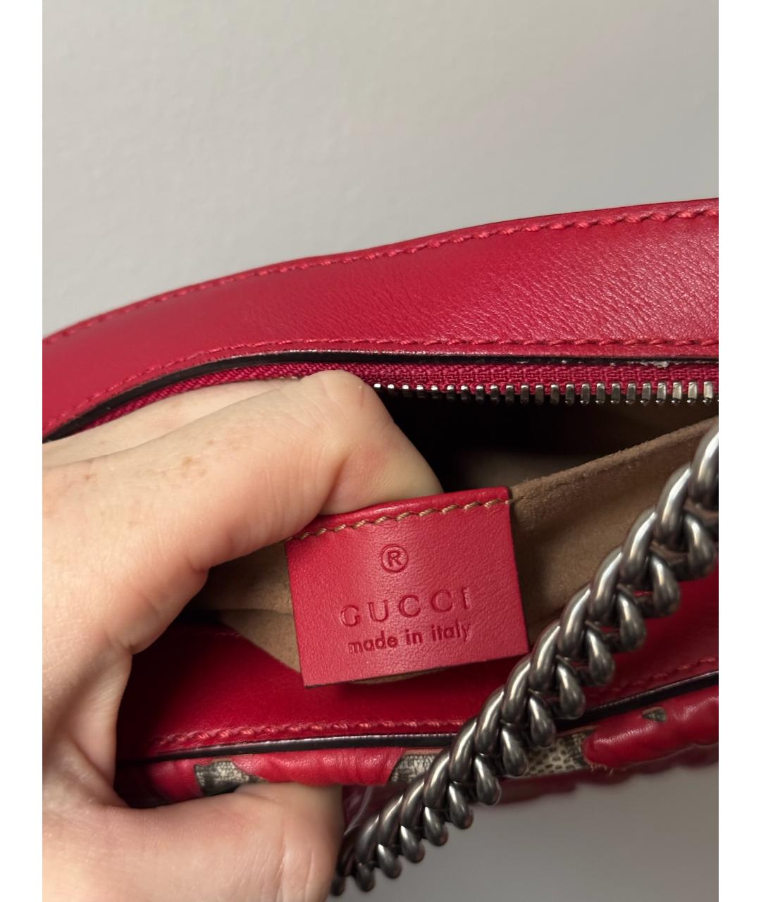 GUCCI Красная сумка через плечо, фото 3