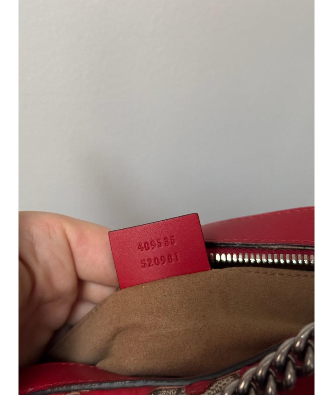 GUCCI Красная сумка через плечо, фото 4