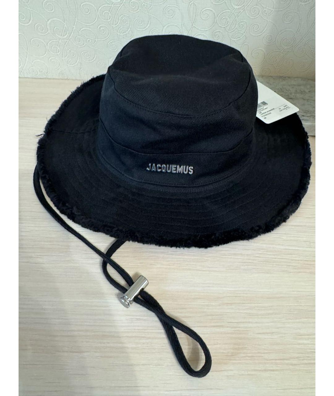 JACQUEMUS Черная хлопковая панама, фото 4