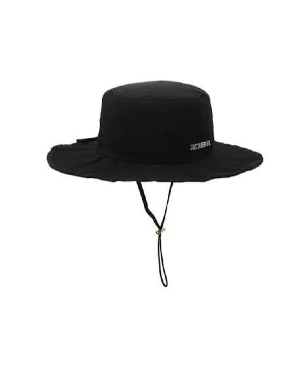 JACQUEMUS Черная хлопковая панама, фото 2