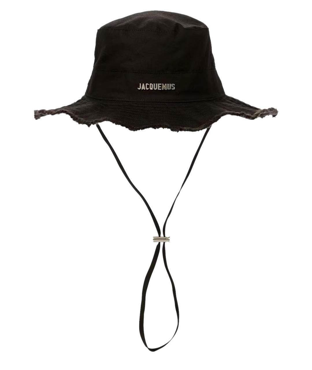 JACQUEMUS Черная хлопковая панама, фото 1