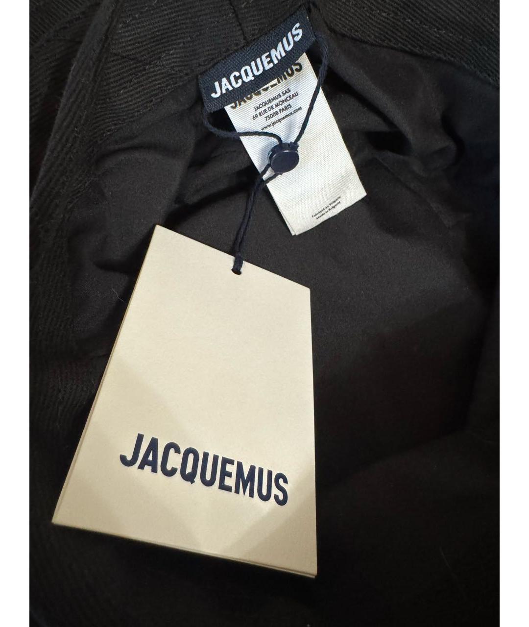 JACQUEMUS Черная хлопковая панама, фото 7