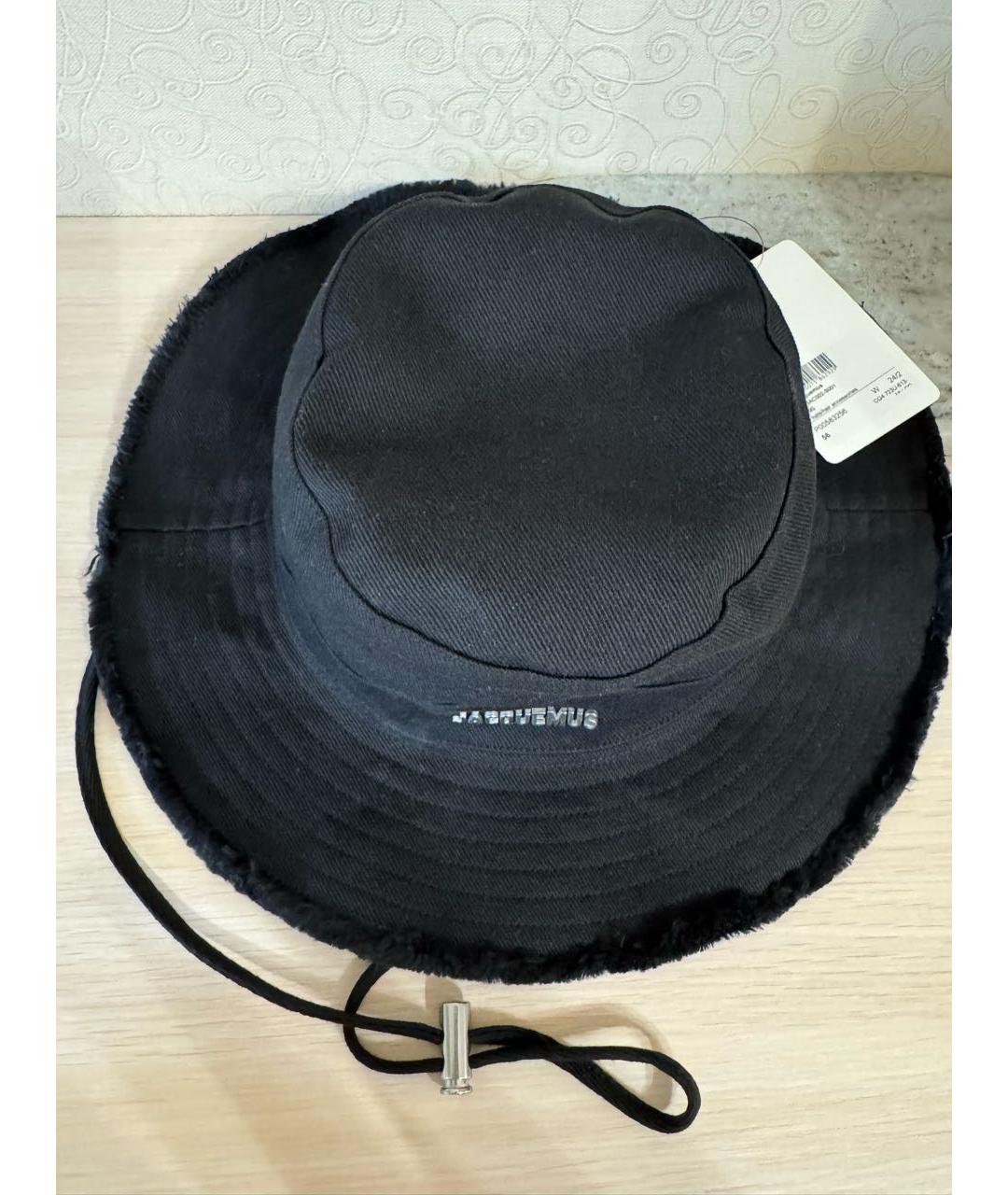 JACQUEMUS Черная хлопковая панама, фото 5