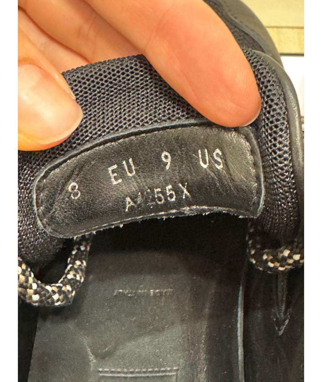 ERMENEGILDO ZEGNA XXX Черные кожаные низкие ботинки, фото 7