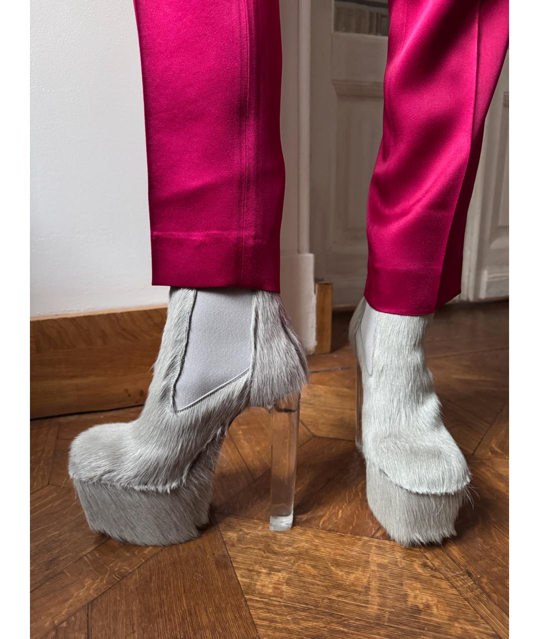 RICK OWENS Серые ботинки, фото 6