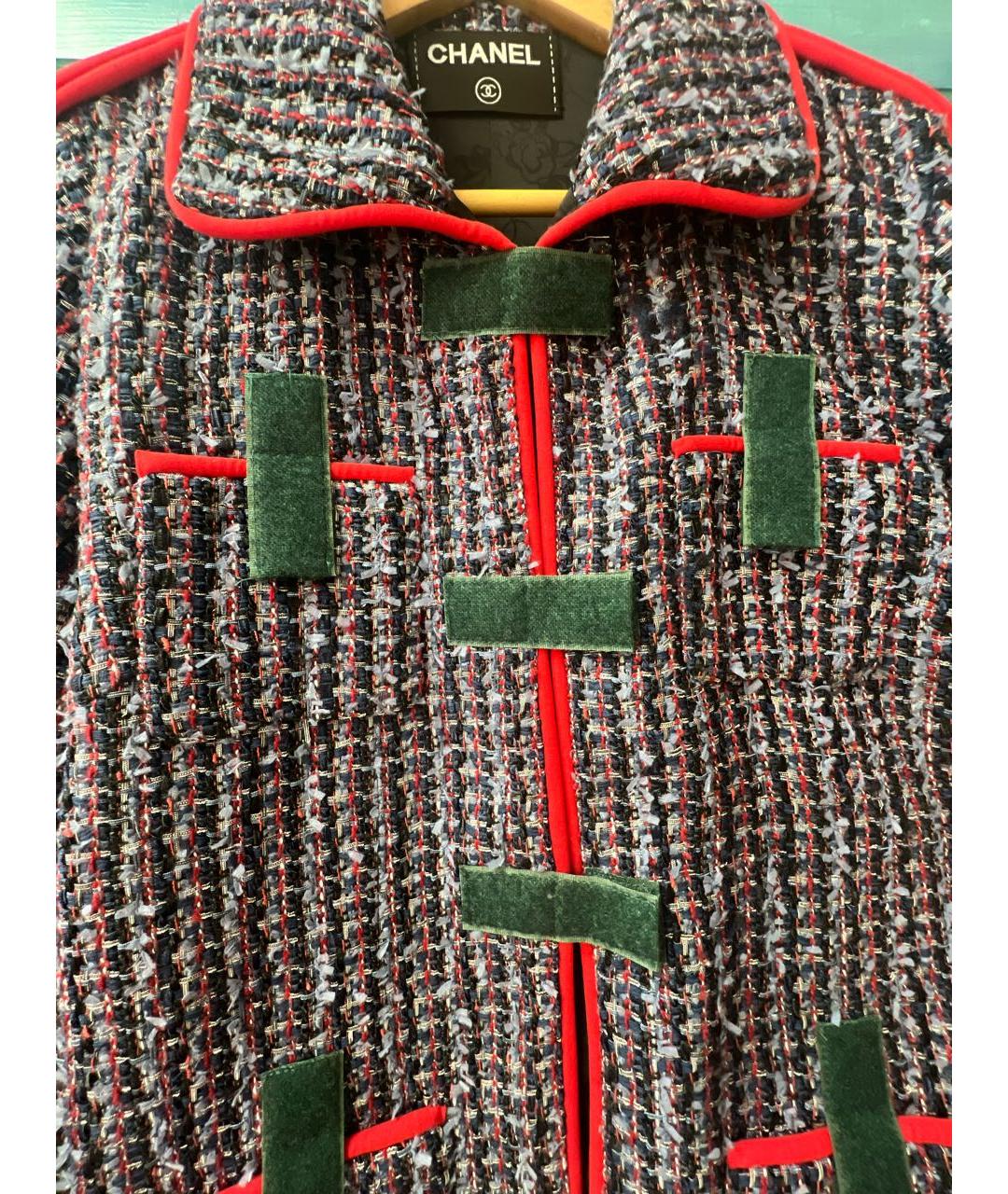 CHANEL Фиолетовый хлопковый жакет/пиджак, фото 8