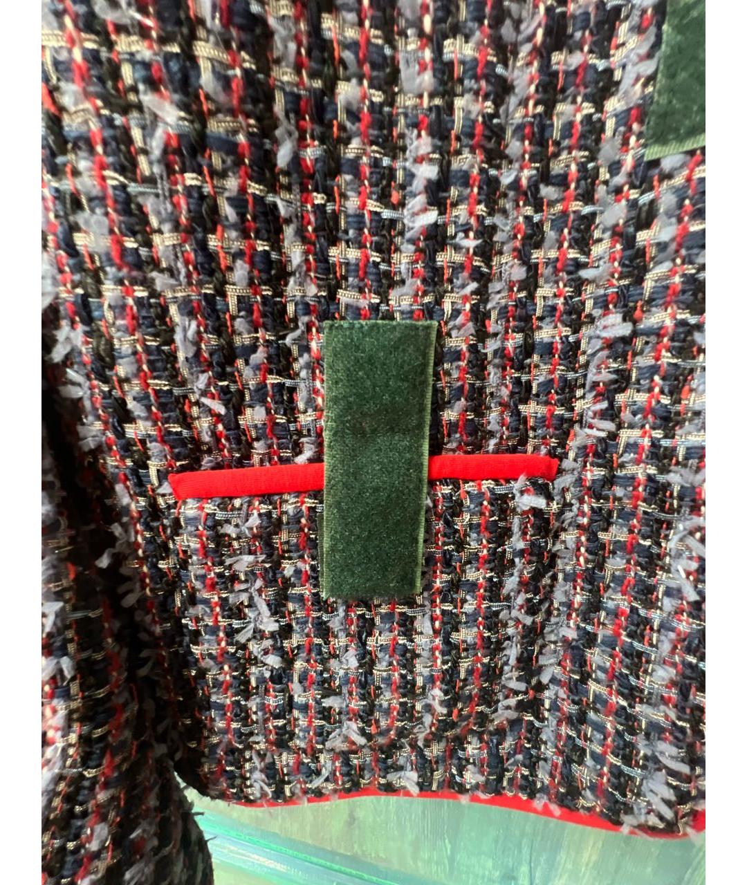 CHANEL Фиолетовый хлопковый жакет/пиджак, фото 4