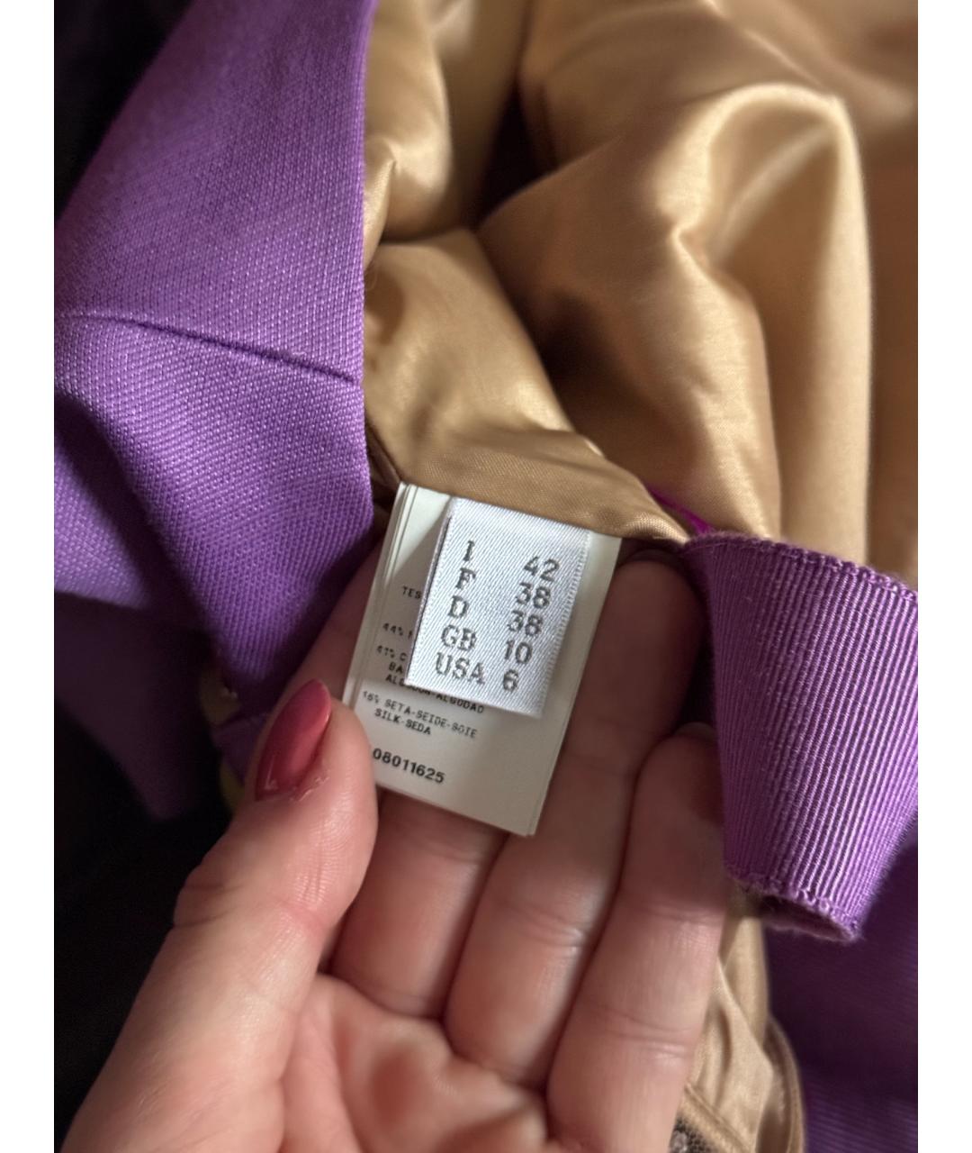 ALBERTA FERRETTI Мульти шелковая майка, фото 6