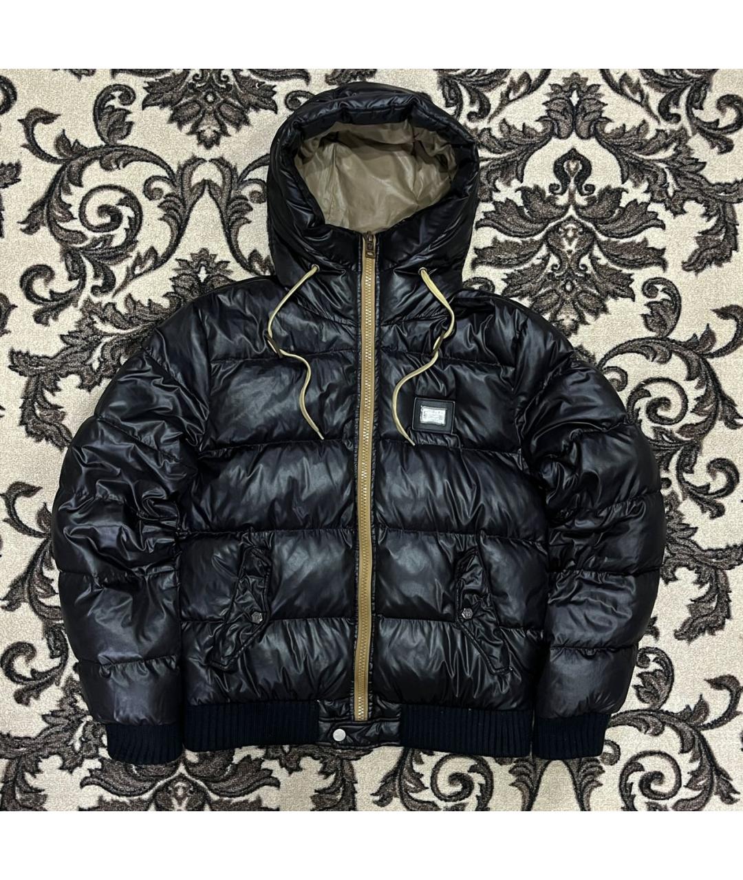 PHILIPP PLEIN Черный полиэстеровый пуховик, фото 7