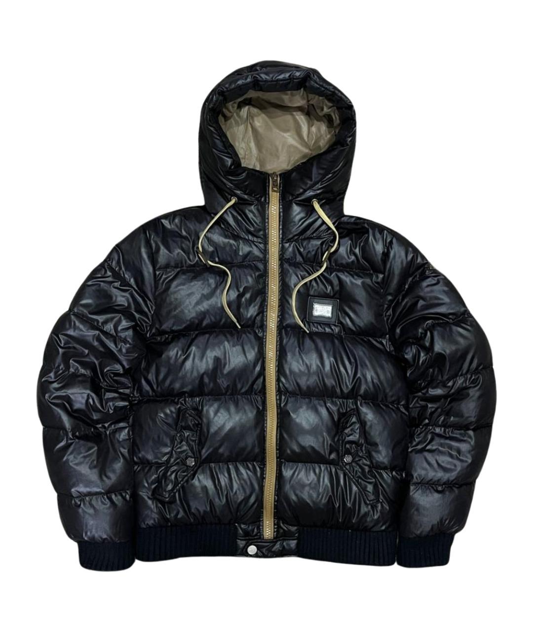 PHILIPP PLEIN Черный полиэстеровый пуховик, фото 1