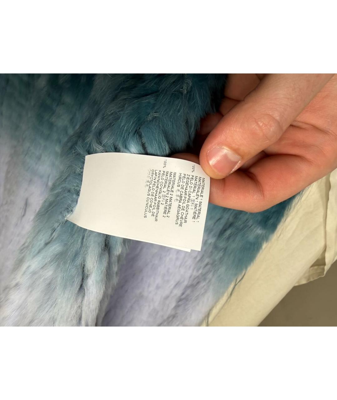 JUST CAVALLI Зеленая меховая шуба, фото 7