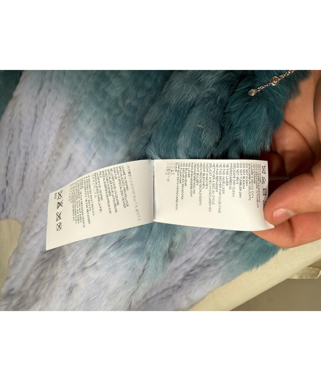 JUST CAVALLI Зеленая меховая шуба, фото 6