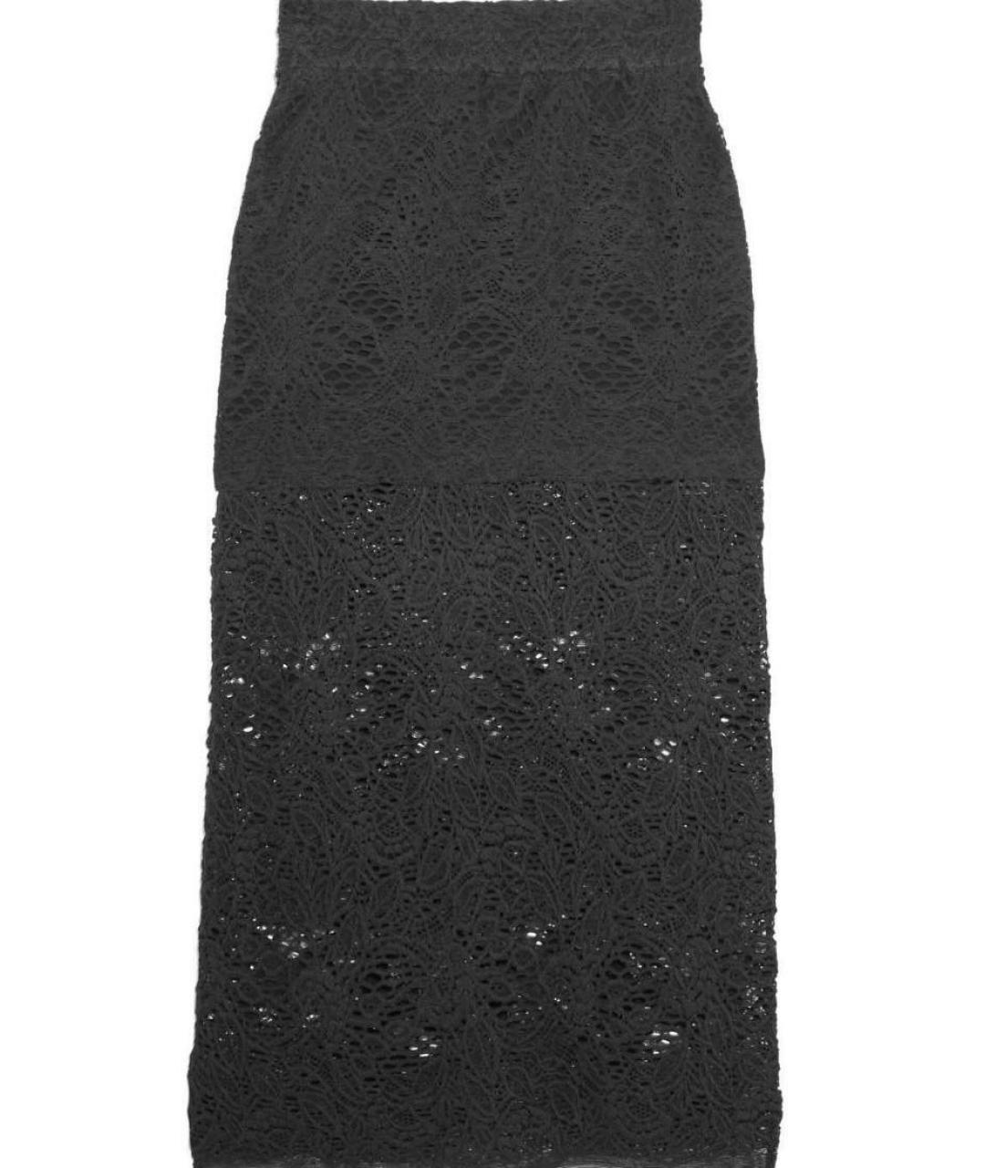 IRO Черная хлопковая юбка миди, фото 1
