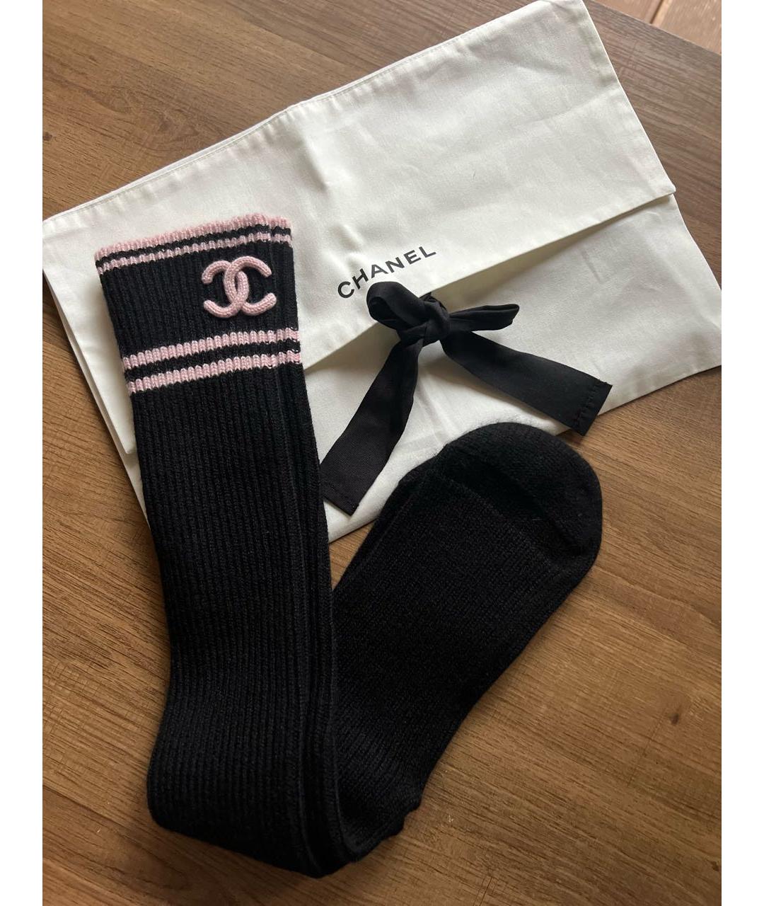 CHANEL Черные носки, чулки и колготы, фото 2