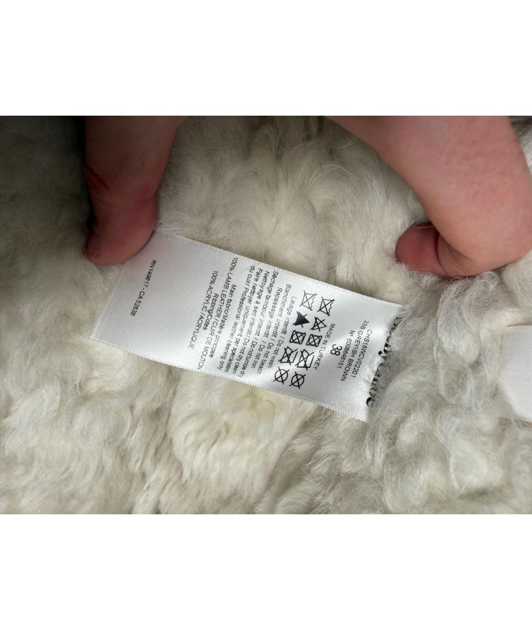 SEE BY CHLOE Серебряная кожаная куртка, фото 4