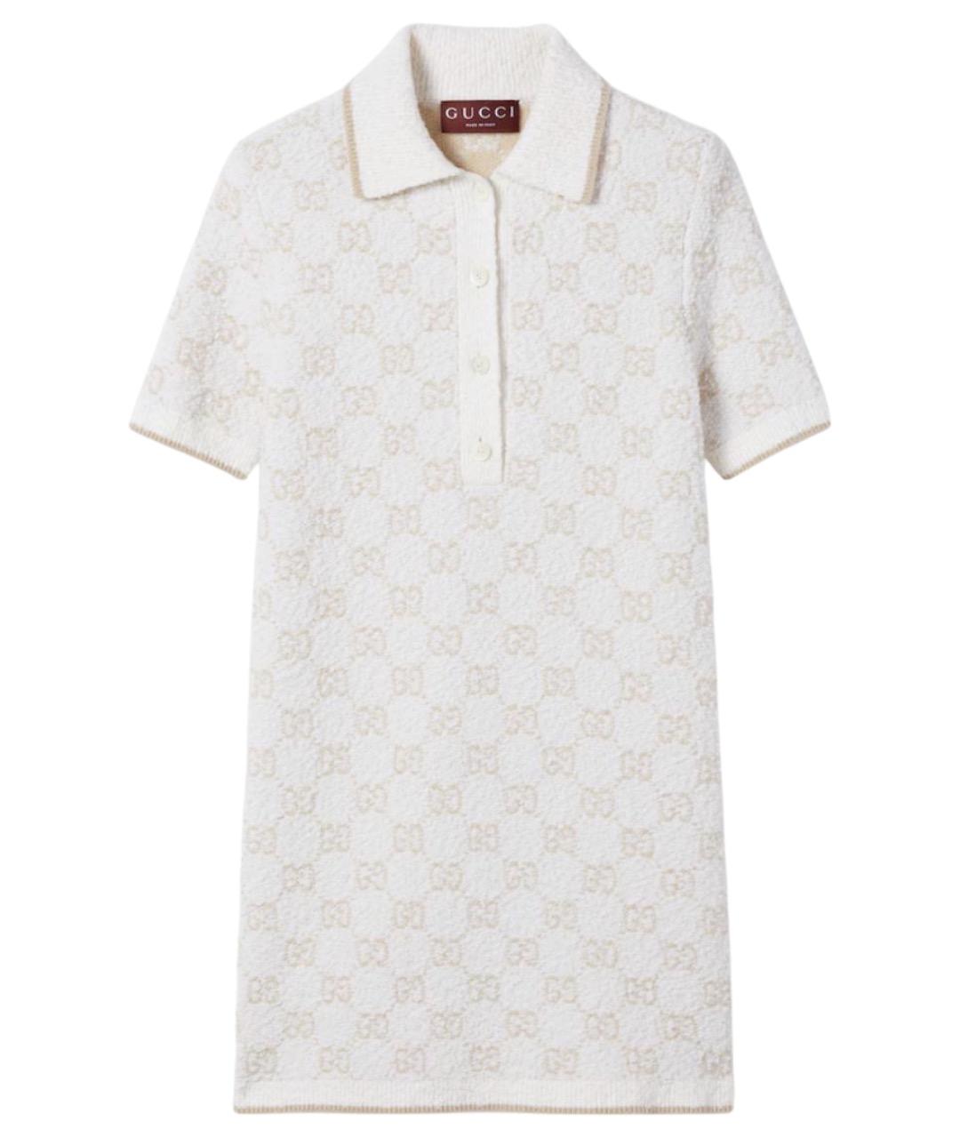 GUCCI Бежевое кашемировое повседневное платье, фото 1