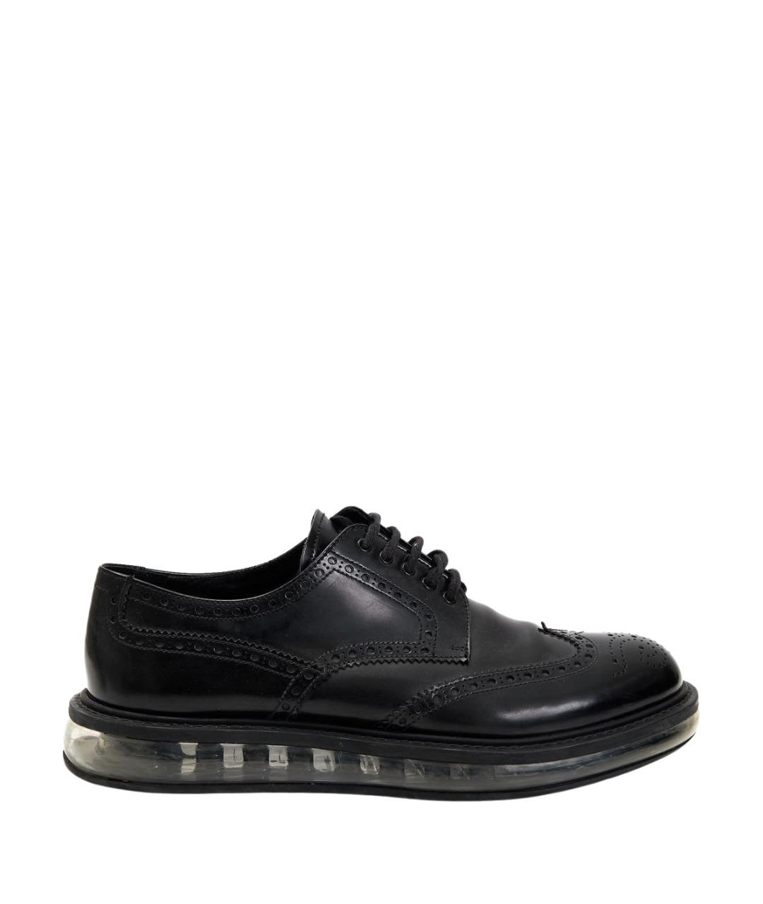 PRADA Черные кожаные лоферы, фото 7