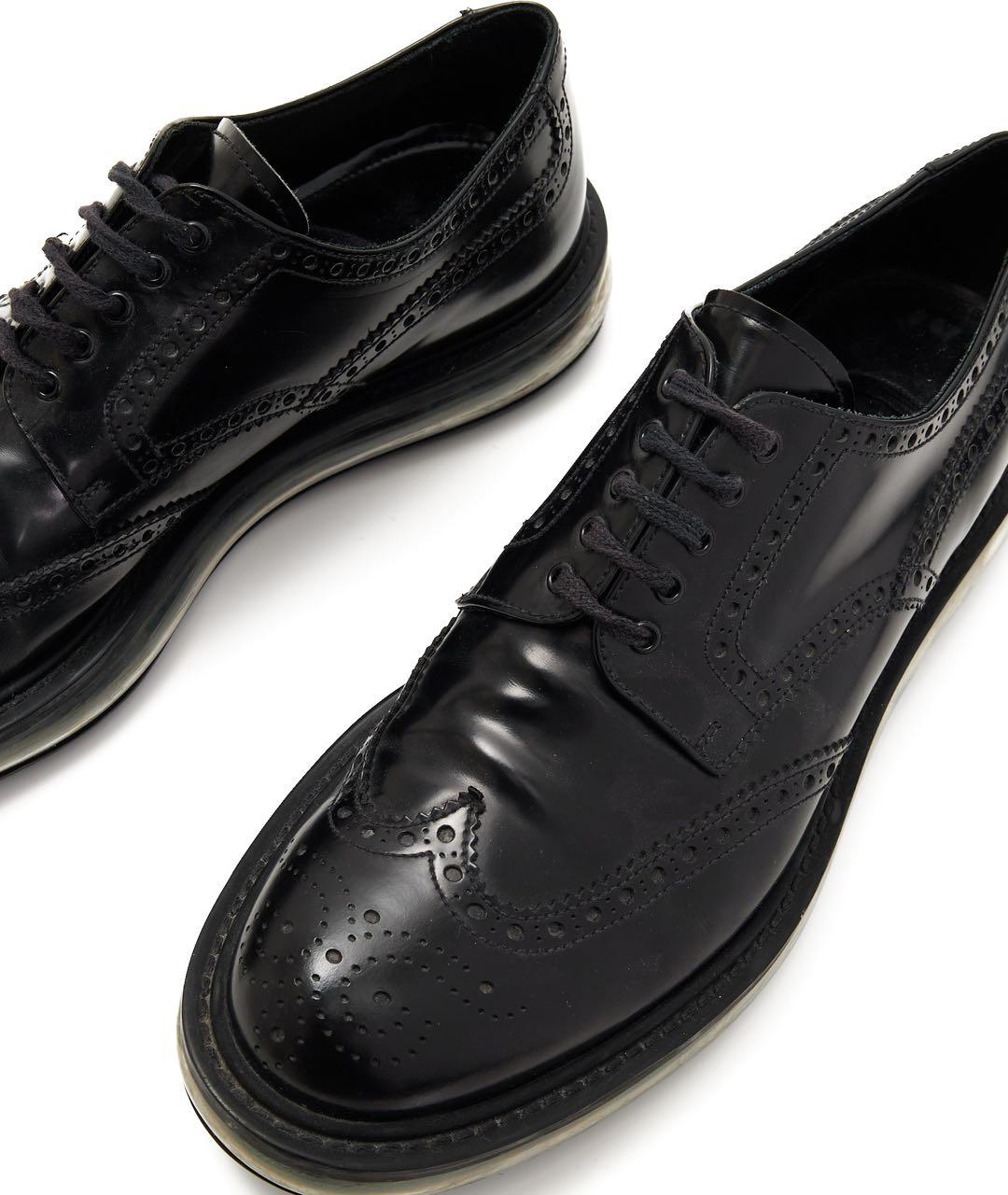 PRADA Черные кожаные лоферы, фото 3