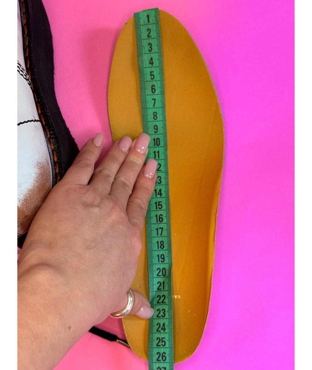 R13 Белые кожаные ботинки, фото 7