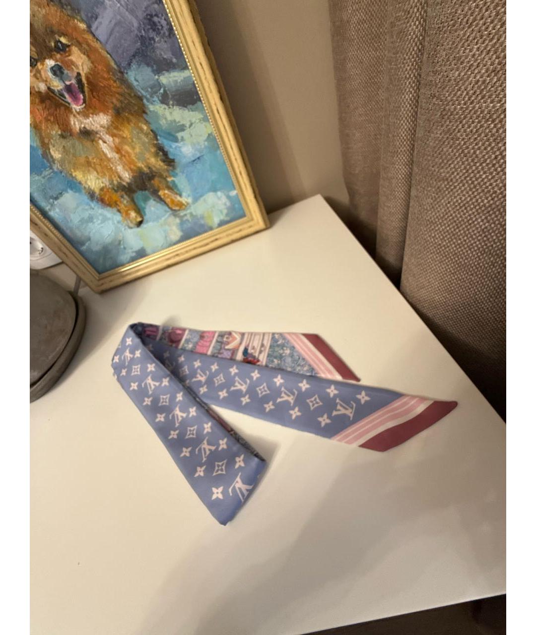 LOUIS VUITTON Голубая повязка на голову, фото 2