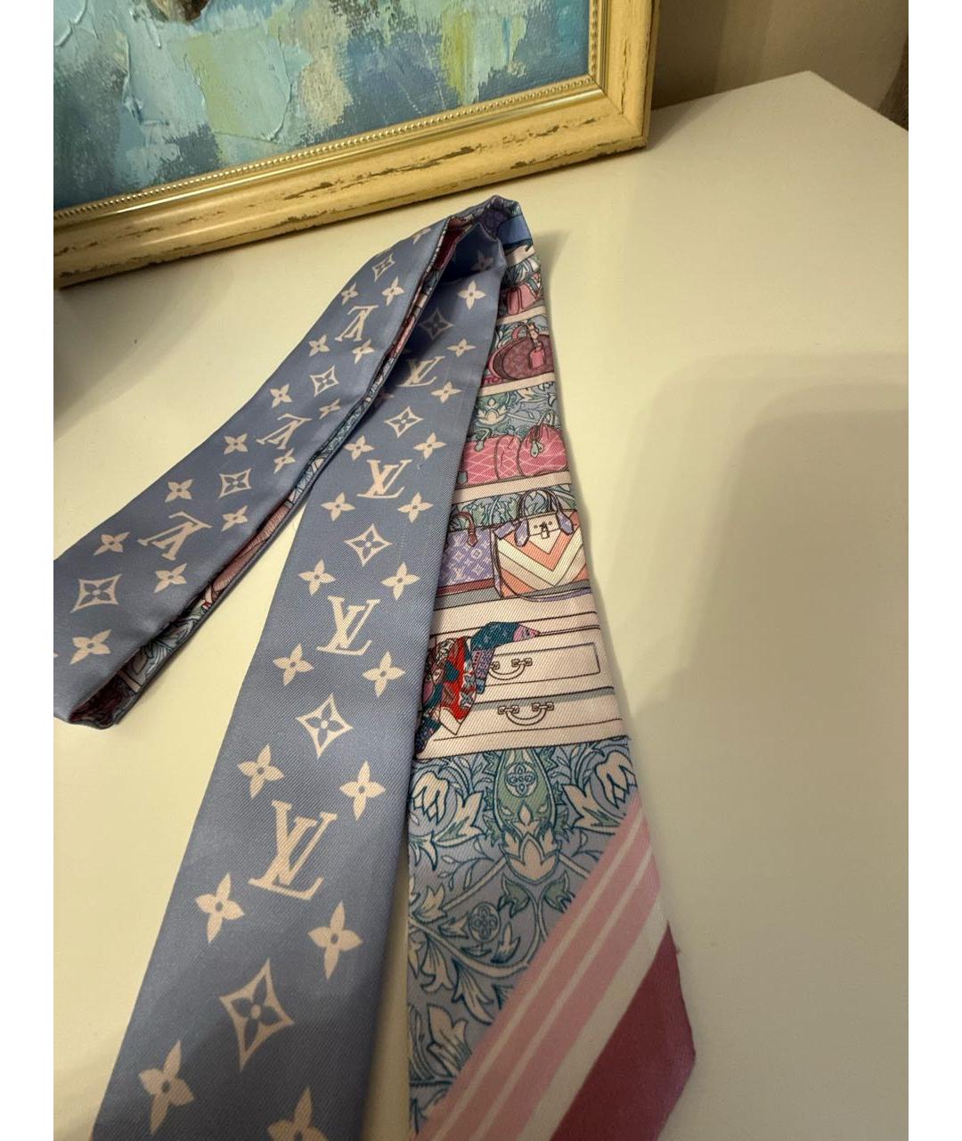 LOUIS VUITTON Голубая повязка на голову, фото 3