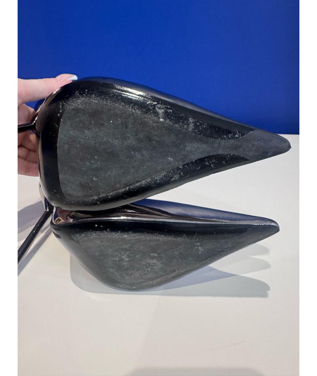 LE SILLA Серебряные туфли из лакированной кожи, фото 3