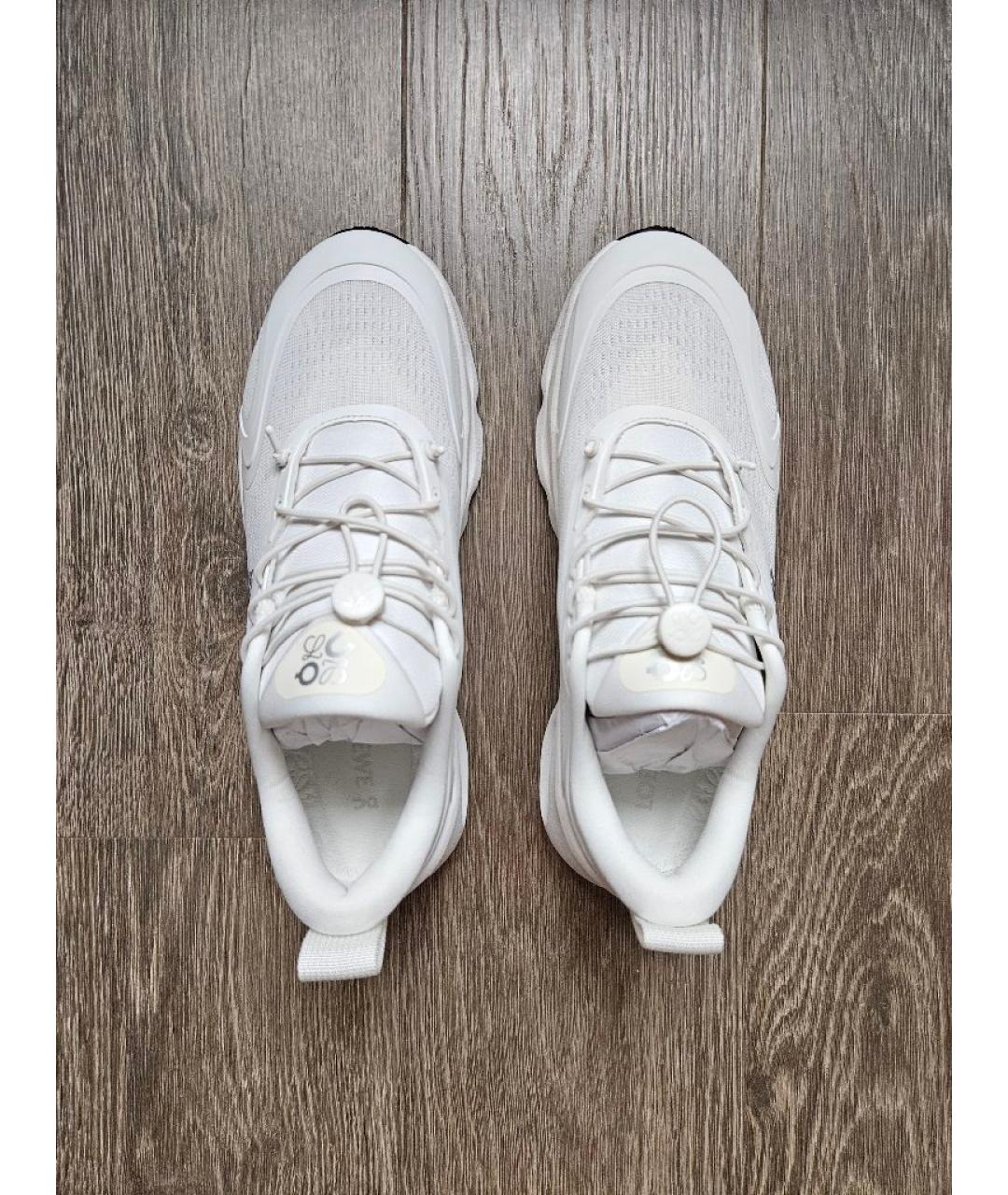 LOEWE Белые синтетические кроссовки, фото 3