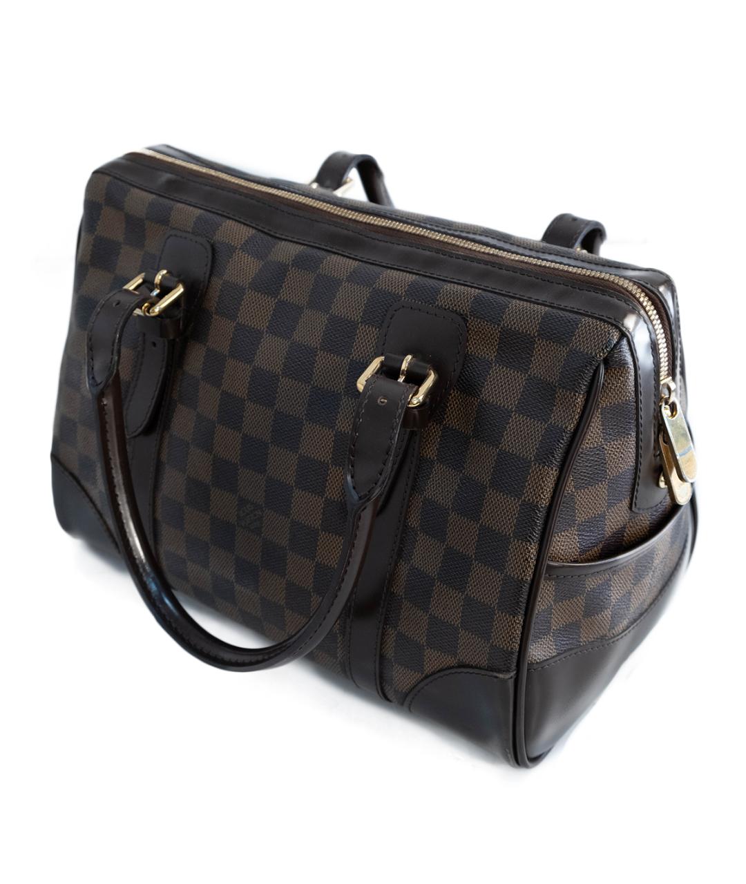 LOUIS VUITTON Коричневая сумка с короткими ручками, фото 3