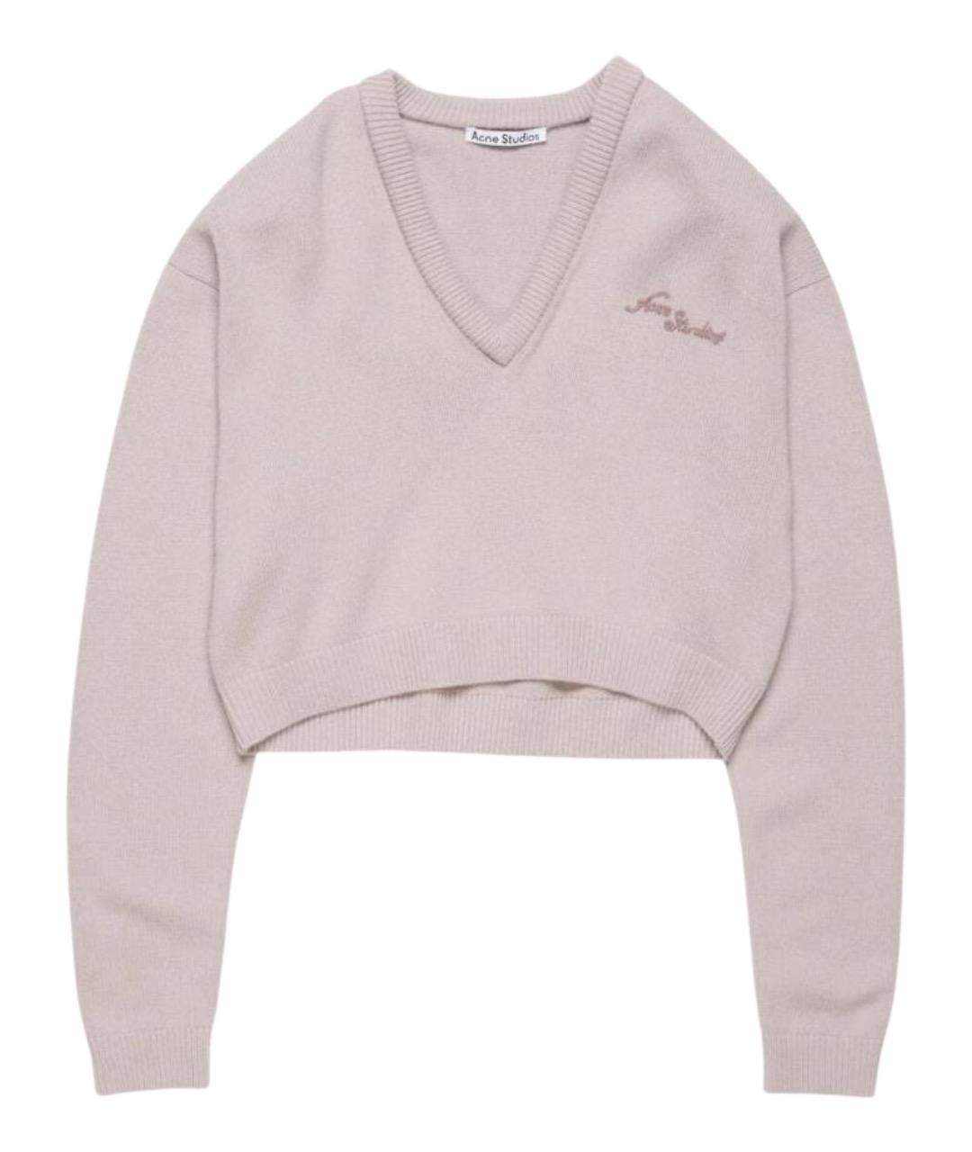 ACNE STUDIOS Розовый шерстяной джемпер / свитер, фото 1