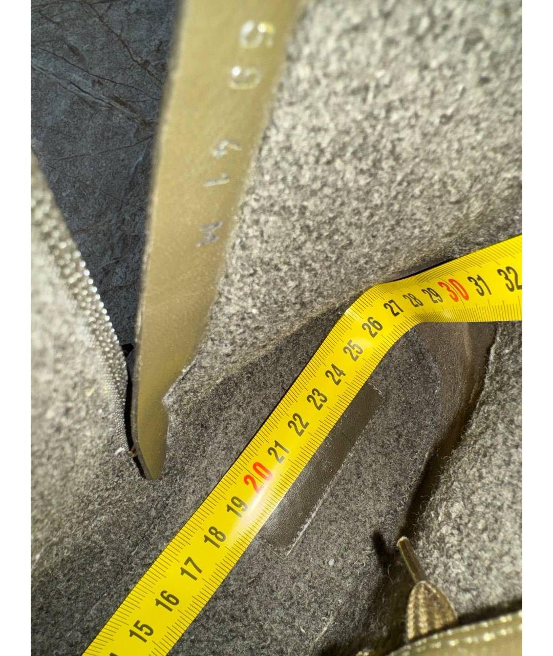 LOUIS VUITTON Зеленые кожаные ботинки, фото 6