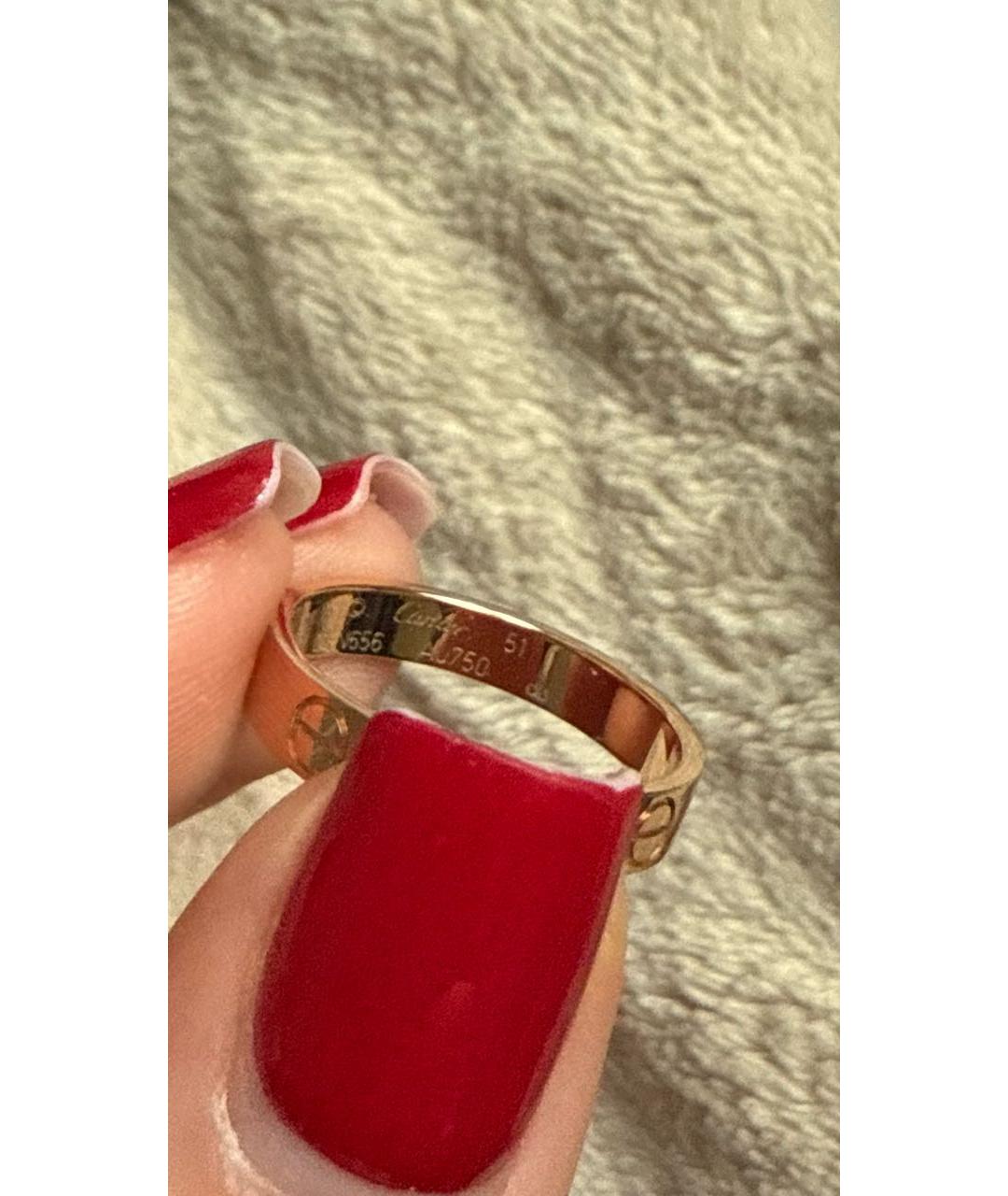 CARTIER Золотое кольцо из розового золота, фото 5