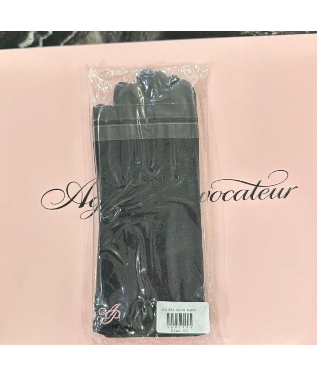 AGENT PROVOCATEUR Черные шерстяные перчатки, фото 3