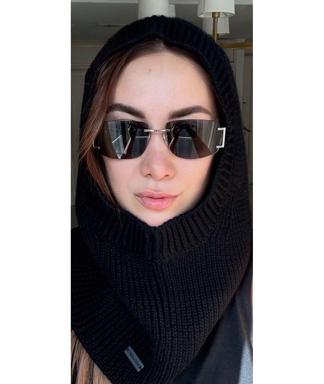 SAINT LAURENT Черная шерстяная шапка, фото 3