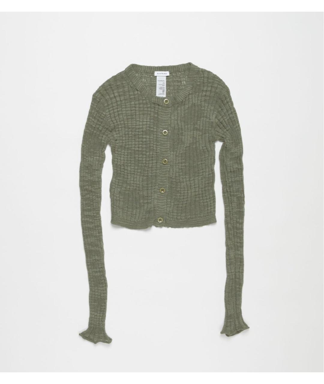 ACNE STUDIOS Хаки кардиган, фото 5