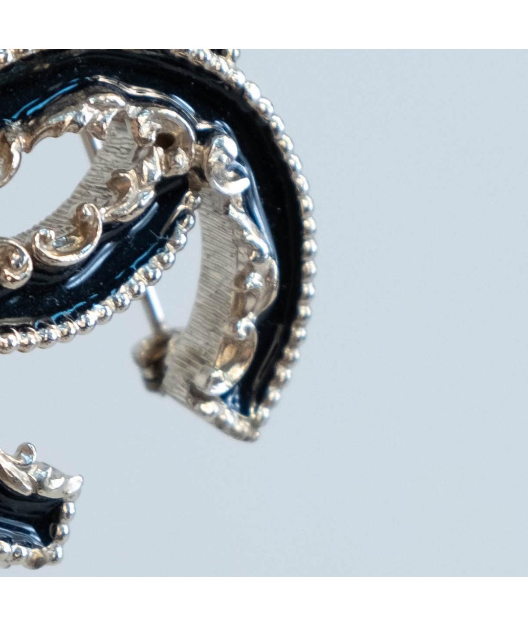 CHANEL Черная металлическая булавка / брошь, фото 4