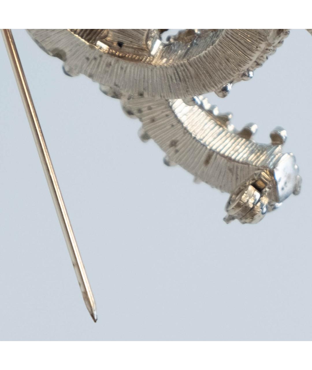 CHANEL Черная металлическая булавка / брошь, фото 3