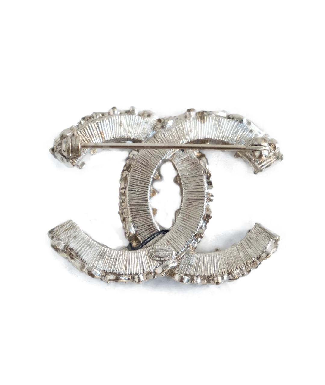 CHANEL Черная металлическая булавка / брошь, фото 2