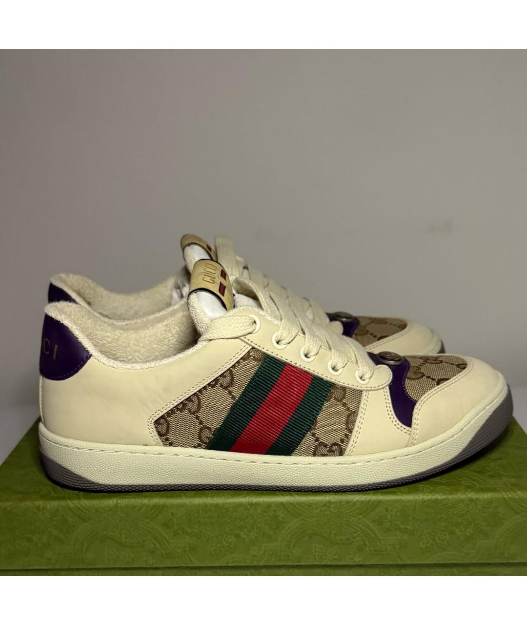 GUCCI Мульти текстильные кроссовки, фото 9