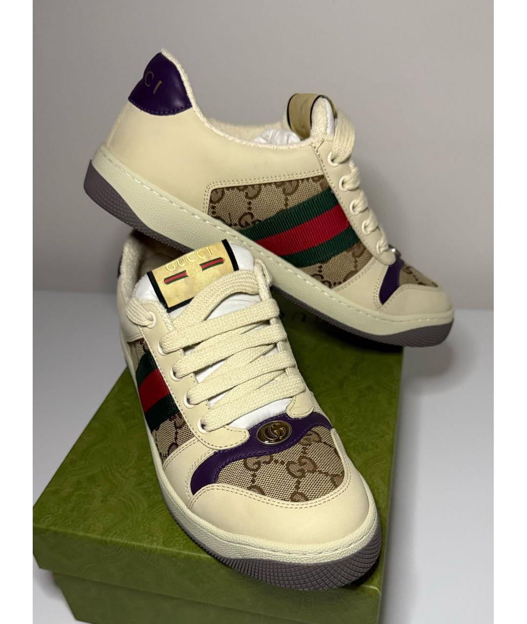 GUCCI Мульти текстильные кроссовки, фото 7