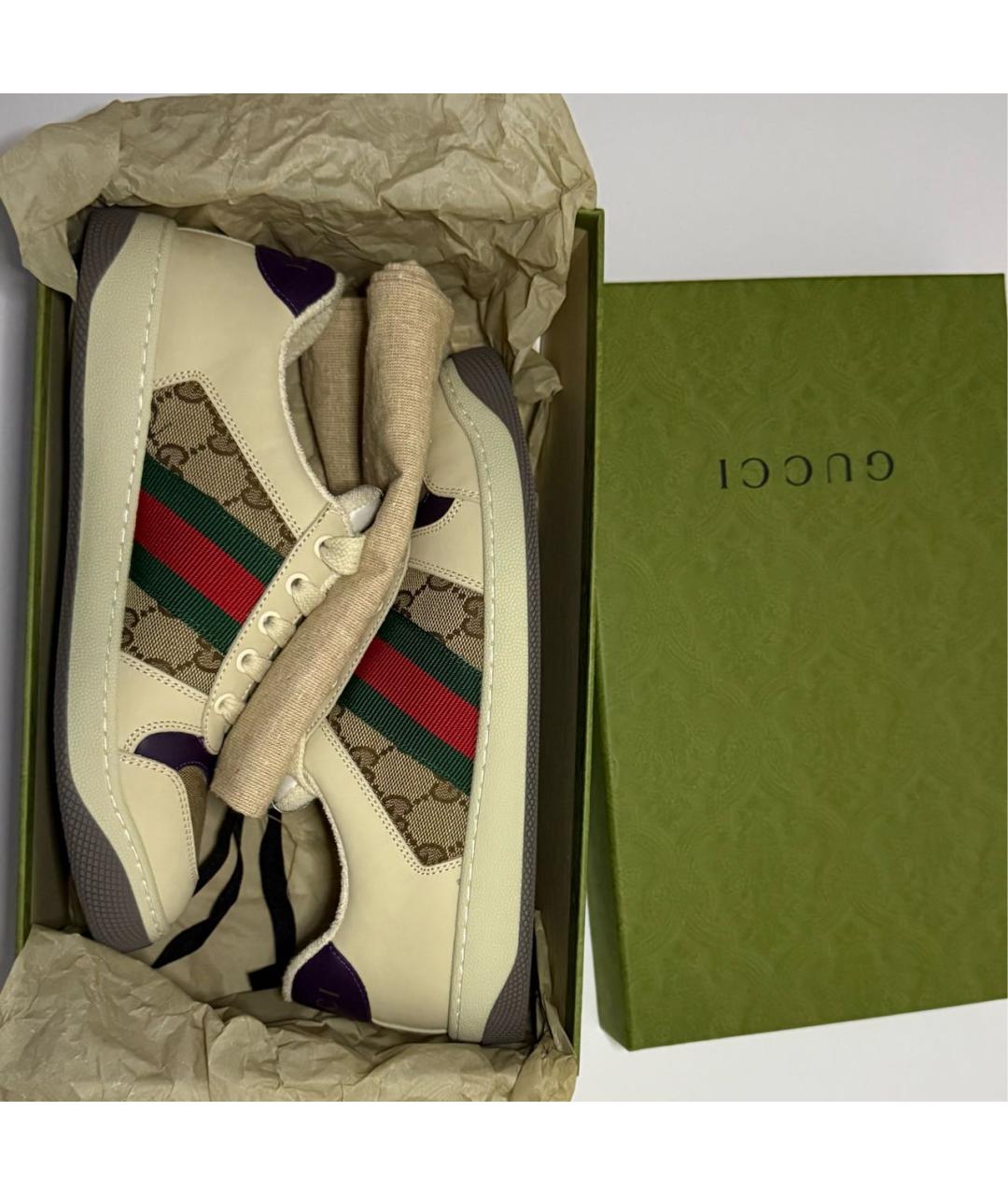 GUCCI Мульти текстильные кроссовки, фото 3