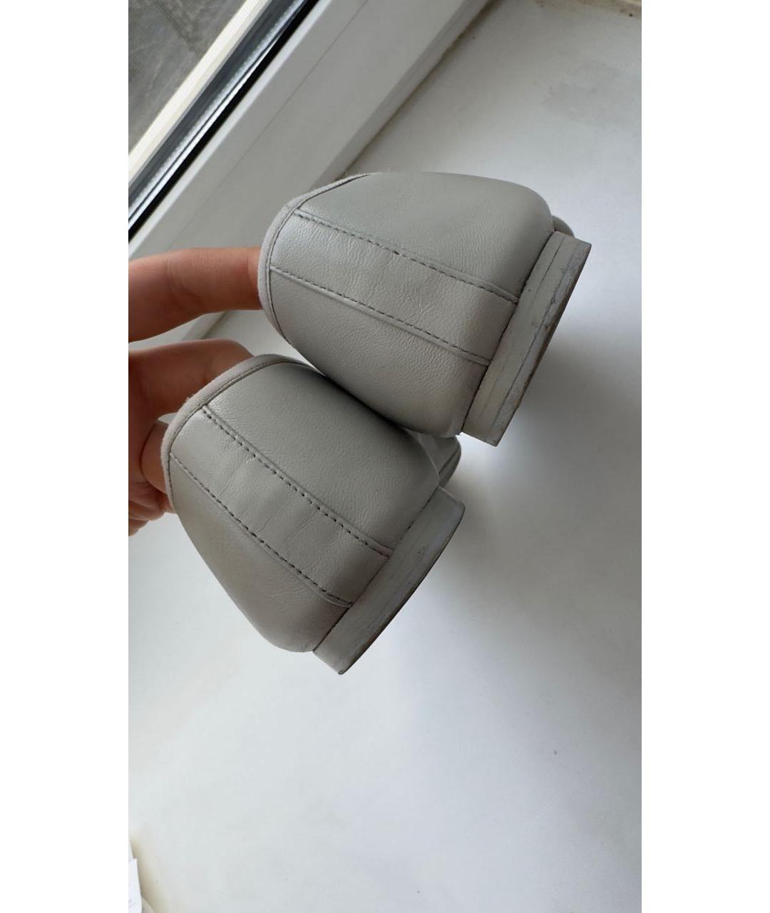 CHANEL Голубые кожаные балетки, фото 5