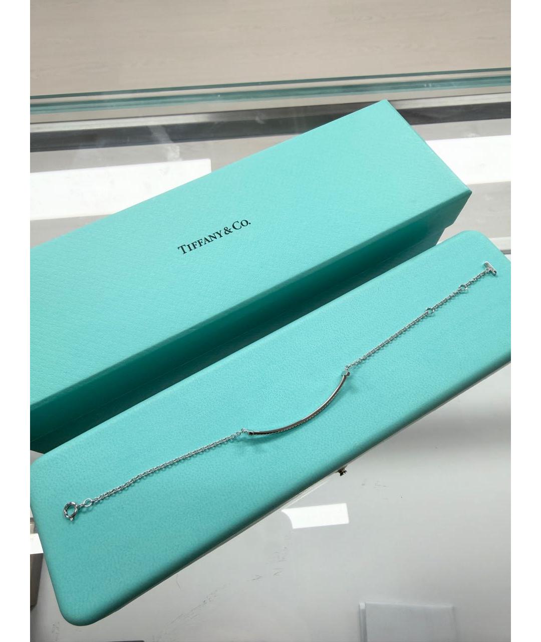 TIFFANY&CO Серебрянный браслет из белого золота, фото 6